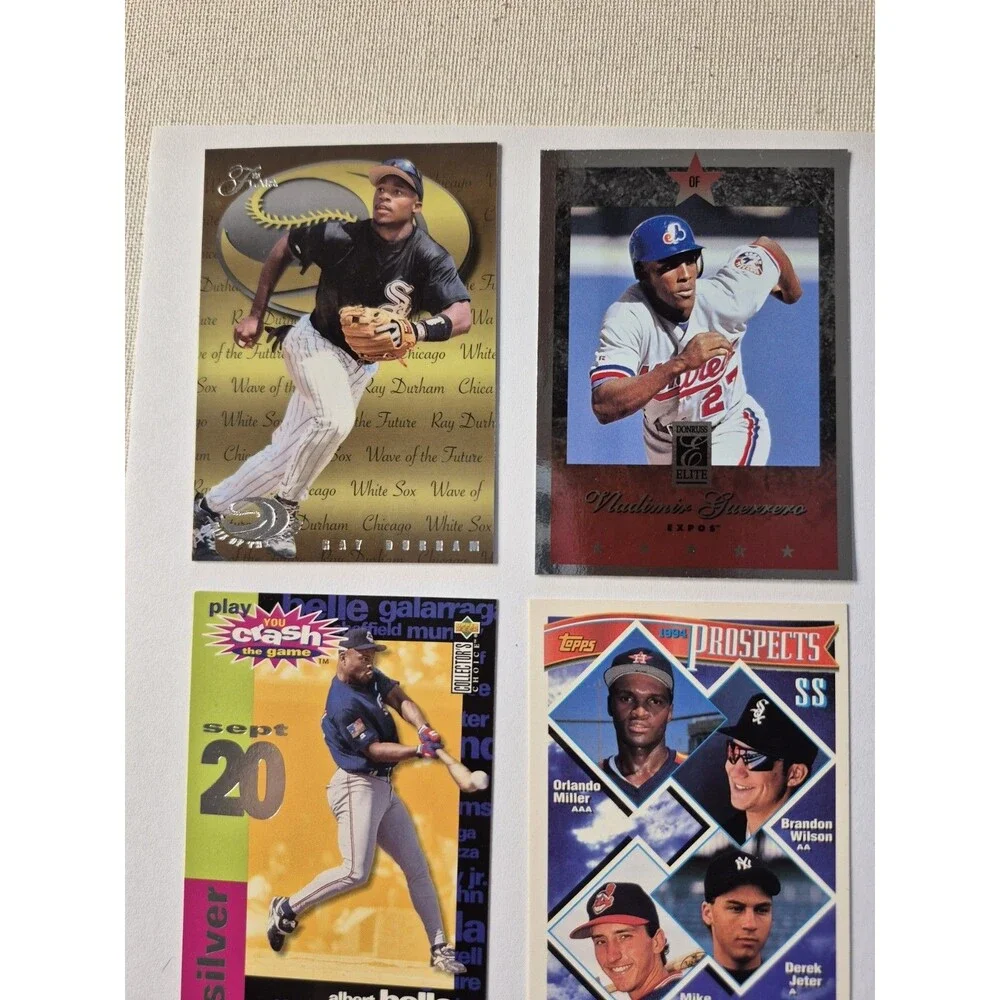 MLB Baseball Card Lot Derek Jeter Prospect Vladimir Guerrero Ray Durham...